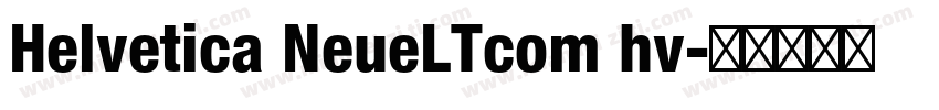 Helvetica NeueLTcom hv字体转换